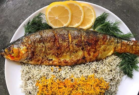 طرز تهیه ماهی کبابی