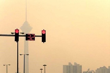 کیفیت هوای تهران در وضعیت قرمز
