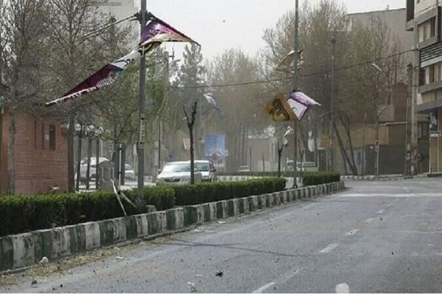 وقوع طوفان گرد و خاک در چهارمحال و بختیاری؛ زنگ خطری برای تغییر شرایط اقلیمی