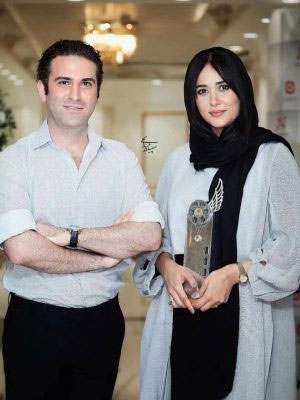 هوتن شکیبا و پریناز ایزدیار در جشن تهیه کنندگان سینمای ایران