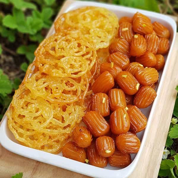 طرز تهیه زولبیا و بامیه خانگی مثل قنادی